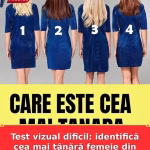 Test vizual dificil: identifică cea mai tânără femeie din fotografie