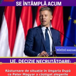 Răsturnare de situație în Ungaria După ce Peter Magyar a câștigat alegerile Bruxelles intervine în forță și
