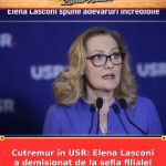 Cutremur în USR: Elena Lasconi a demisionat de la șefia filialei Câmpulung. Primele declarații