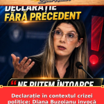 Declarație în contextul crizei politice: Diana Buzoianu invocă posibilitatea revenirii la alegeri
