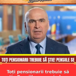 Toți pensionarii trebuie să știe Pensiile se vor indexa
