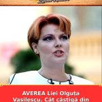 AVEREA Liei Olguța Vasilescu. Cât câștigă din funcția de primar al Craiovei