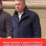 Klaus Iohannis a apărut în Sibiu la slujba de Florii. Fostul președinte le-a transmis un mesaj românilor