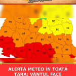 ALERTĂ METEO ÎN TOATĂ ȚARA: VÂNTUL FACE RAVAGII!