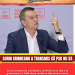Sorin Grindeanu a transmis că PSD nu va intra la guvernare cu AUR după moțiune Rămânem într-o coaliție pro-europeană sau mergem în opoziț