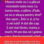 Mama mea nu a privit niciodată cu ochi buni relația mea cu Sera. În ziua nunții, în loc să se bucure, a izbucnit în lacrimi și mi-a spus cu