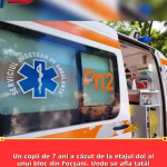 Un copil de 7 ani a căzut de la etajul doi al unui bloc din Focșani. Unde se afla tatăl minorului când a avut loc incidentul