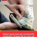 Statul pune taxă pe economiile românilor! Pragul de la care vei plăti impozit pe banii din bancă
