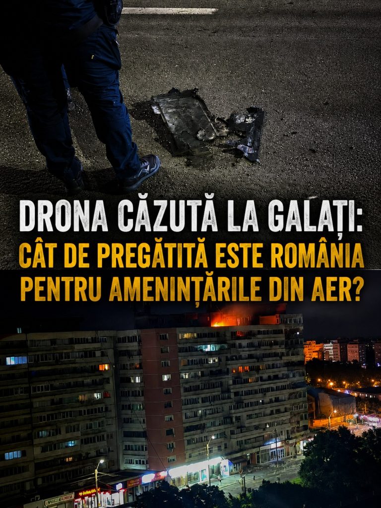 Drona căzută la Galați: Cât de pregătită este România pentru amenințările din aer?