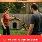Ori te duci la azil ori dormi cu câinele în coteț
