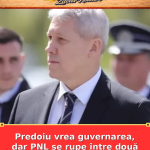 Predoiu vrea guvernarea, dar PNL se rupe între două tabere