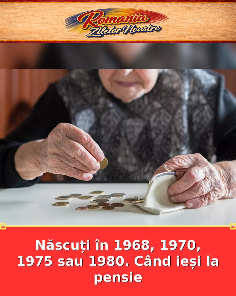 Născuți în 1968, 1970, 1975 sau 1980. Când ieși la pensie