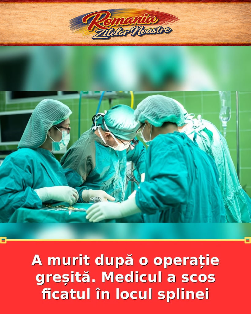 A murit după o operație greșită. Medicul a scos ficatul în locul splinei