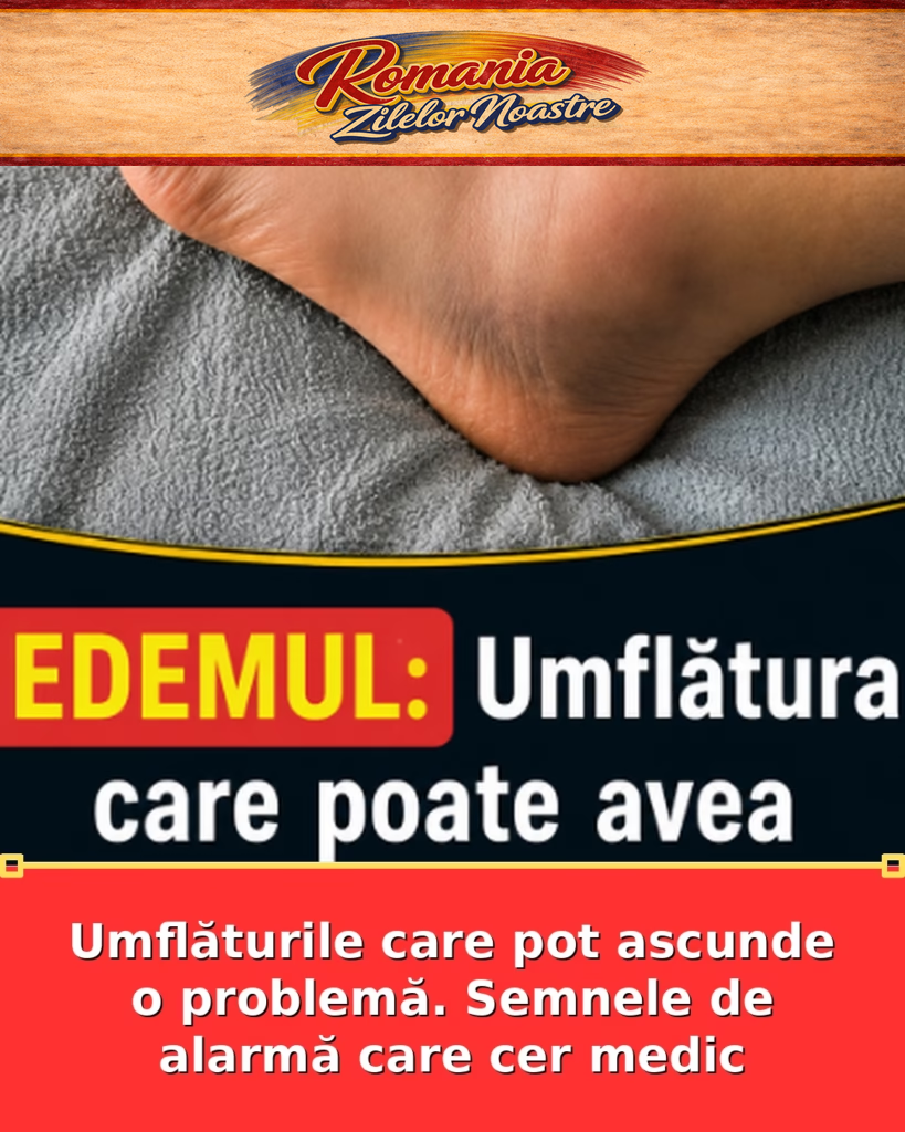 Umflăturile care pot ascunde o problemă. Semnele de alarmă care cer medic