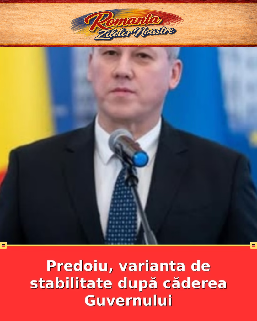 Predoiu, varianta de stabilitate după căderea Guvernului
