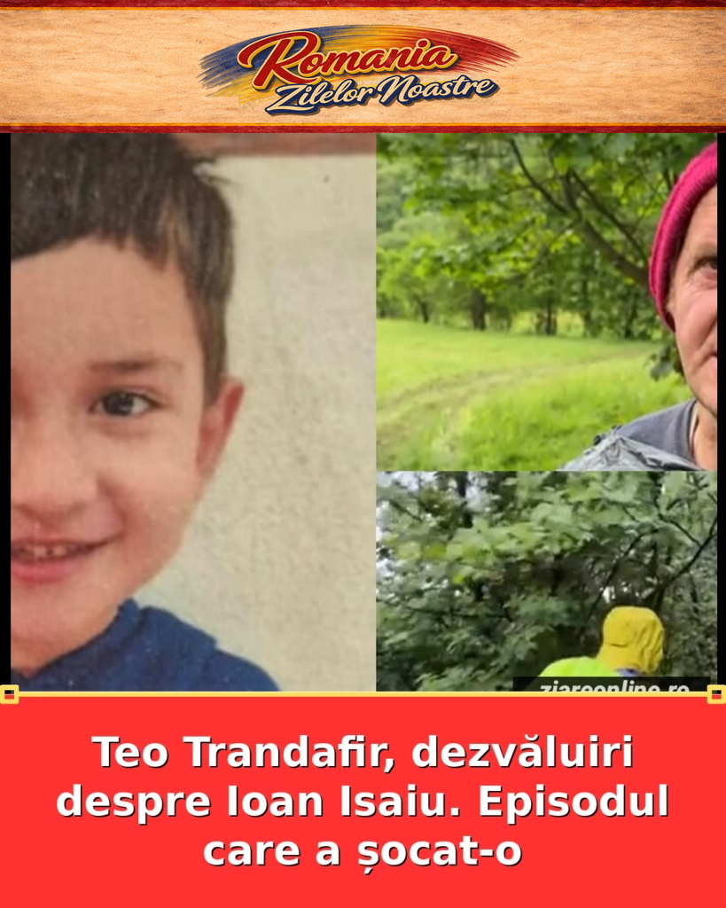 Teo Trandafir, dezvăluiri despre Ioan Isaiu. Episodul care a șocat-o