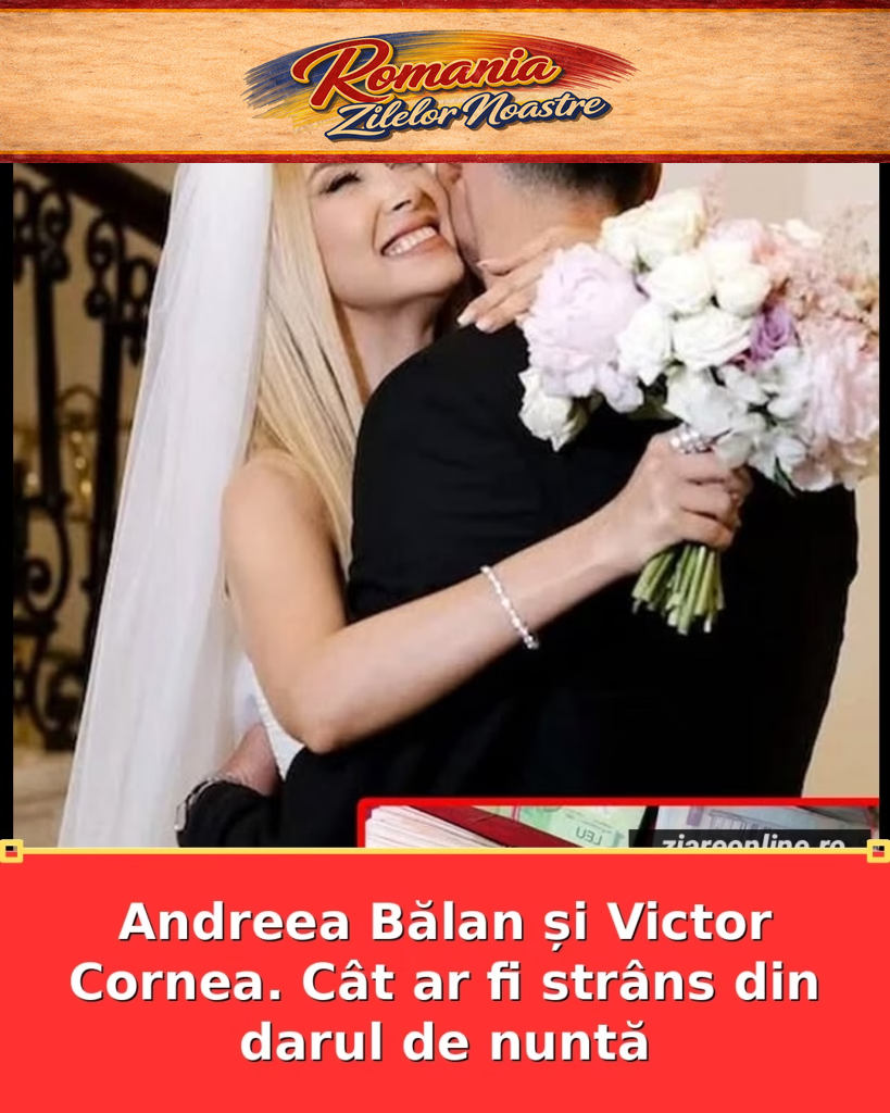 Andreea Bălan și Victor Cornea. Cât ar fi strâns din darul de nuntă