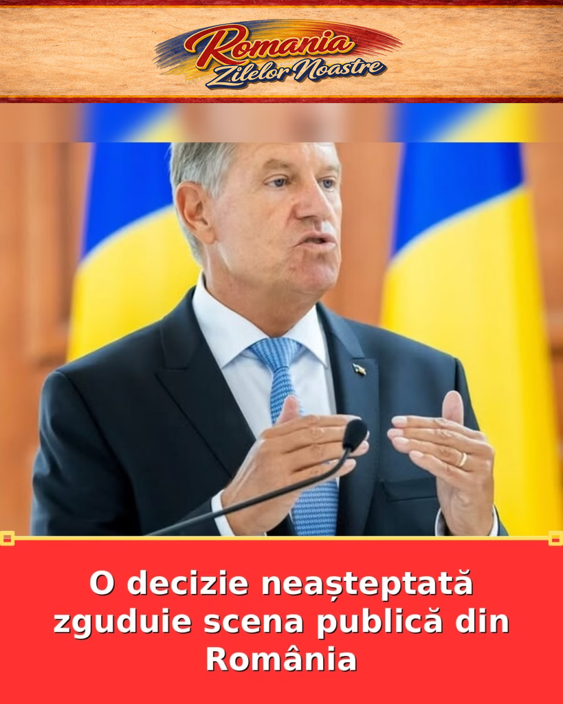 O decizie neașteptată zguduie scena publică din România