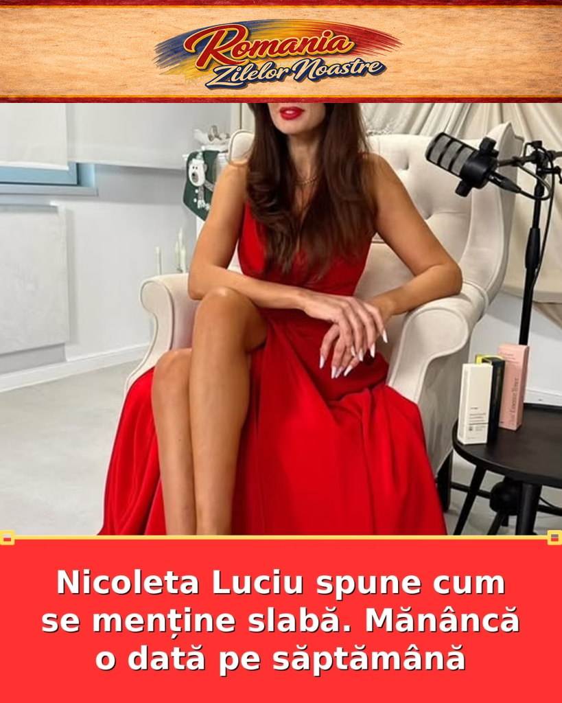 Nicoleta Luciu spune cum se menține slabă. Mănâncă o dată pe săptămână