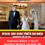 Andreea Bălan a făcut anunțul despre rochiile de la nuntă