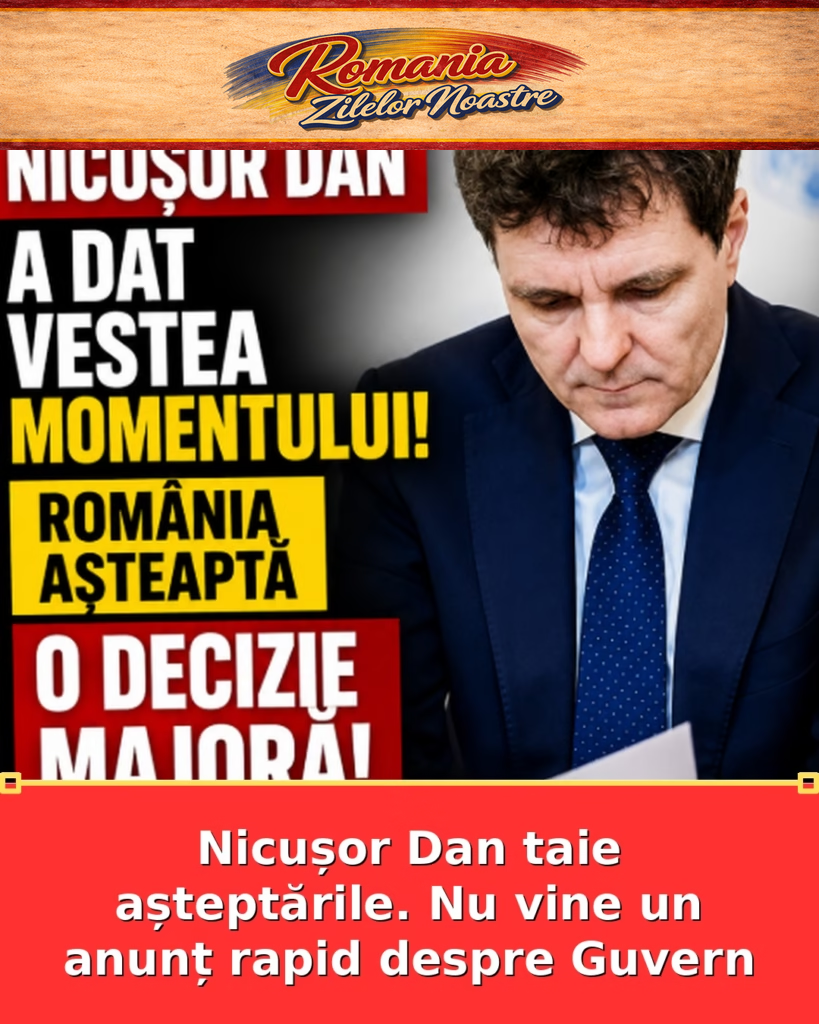 Nicușor Dan taie așteptările. Nu vine un anunț rapid despre Guvern