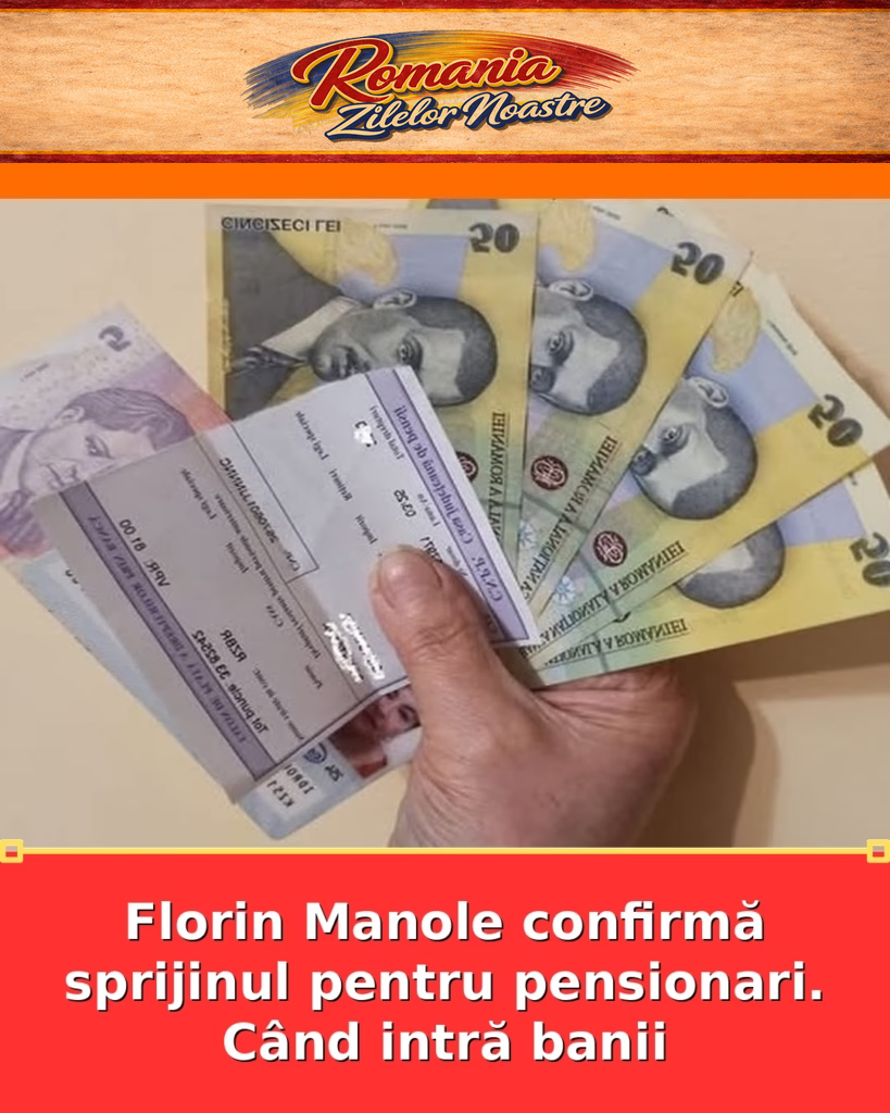 Florin Manole confirmă sprijinul pentru pensionari. Când intră banii