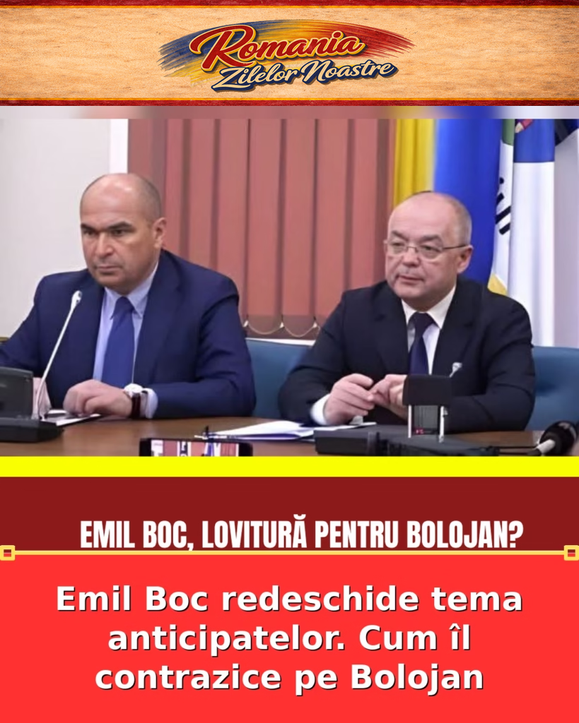 Emil Boc redeschide tema anticipatelor. Cum îl contrazice pe Bolojan