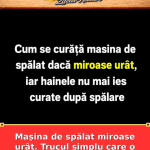 Mașina de spălat miroase urât. Trucul simplu care o curăță rapid