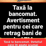 Taxă la bancomat. Detaliul care îți poate scumpi retragerile