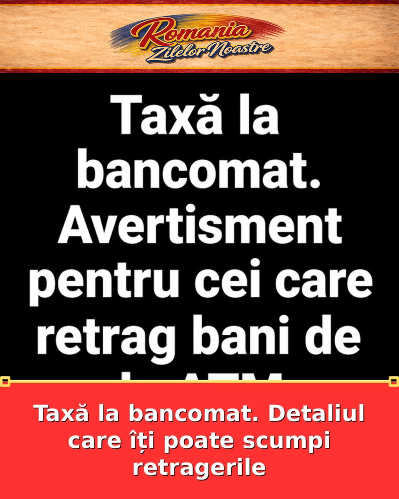 Taxă la bancomat. Detaliul care îți poate scumpi retragerile
