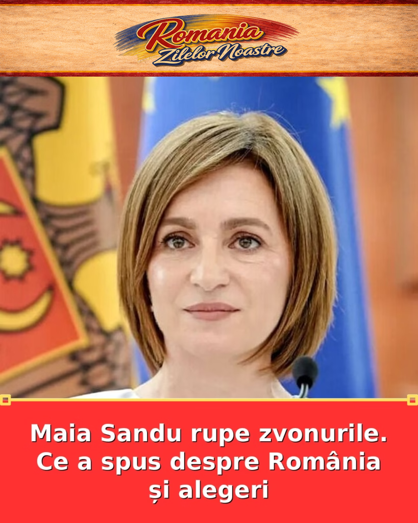 Maia Sandu rupe zvonurile. Ce a spus despre România și alegeri