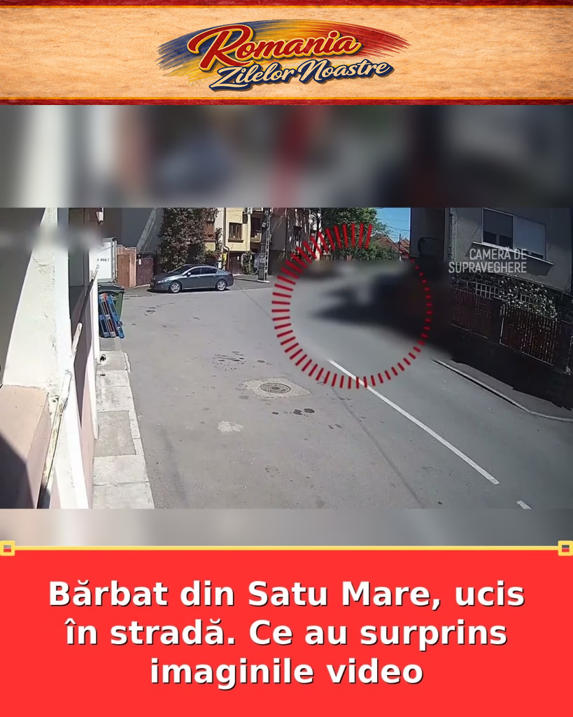 Bărbat din Satu Mare, ucis în stradă. Ce au surprins imaginile video