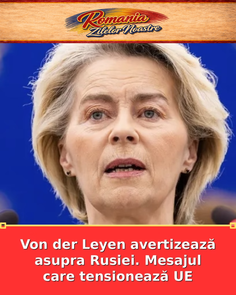 Von der Leyen avertizează asupra Rusiei. Mesajul care tensionează UE