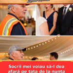 Socrii mei voiau să-l dea afară pe tata de la nunta lor pentru că e gunoier.