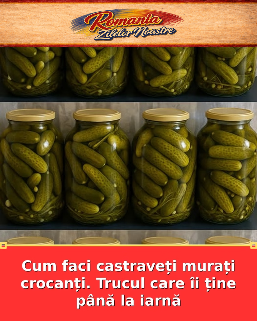 Cum faci castraveți murați crocanți. Trucul care îi ține până la iarnă