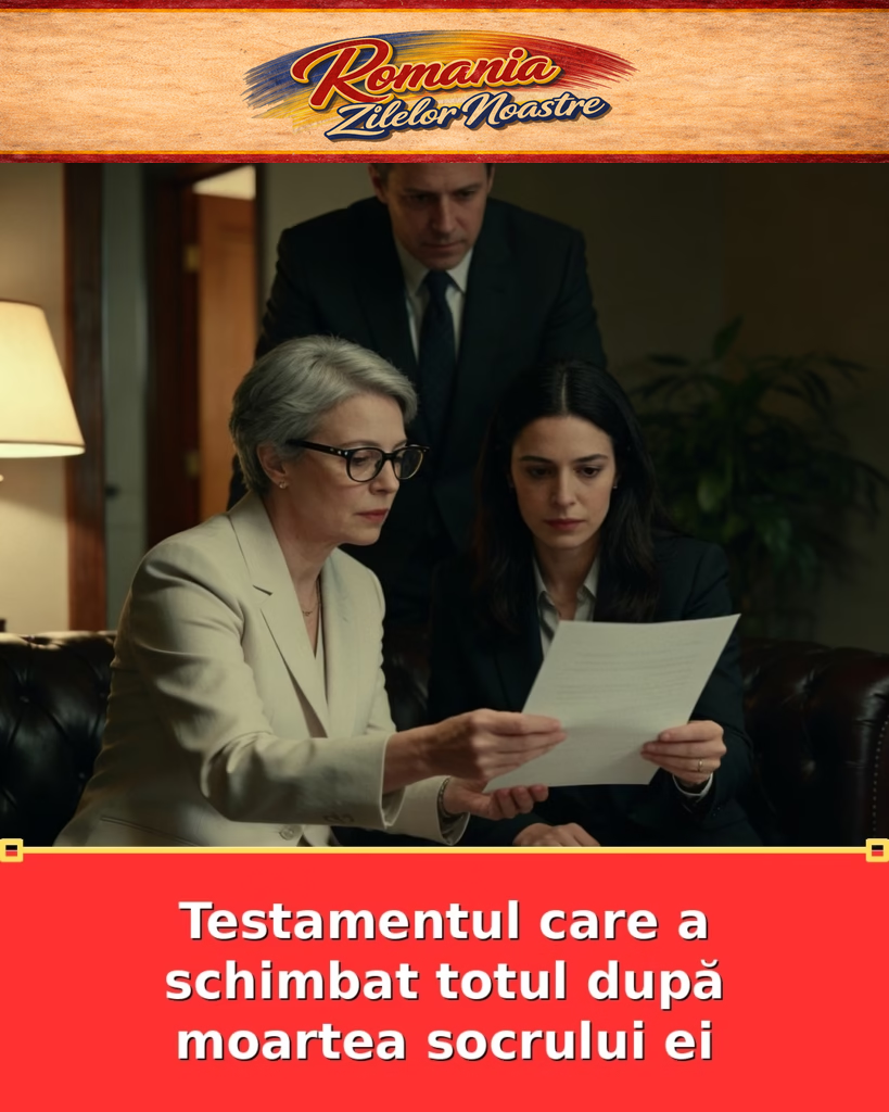 Testamentul care a schimbat totul după moartea socrului ei