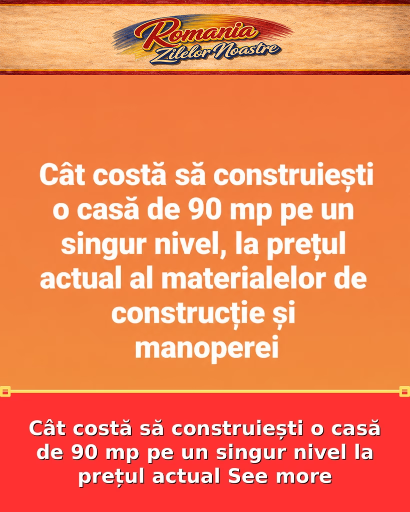 Cât costă să construiești o casă de 90 mp pe un singur nivel la prețul actual See more