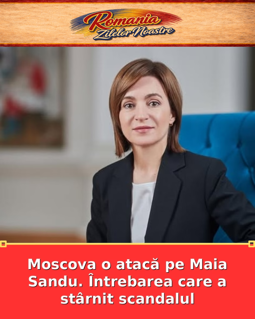 Moscova o atacă pe Maia Sandu. Întrebarea care a stârnit scandalul