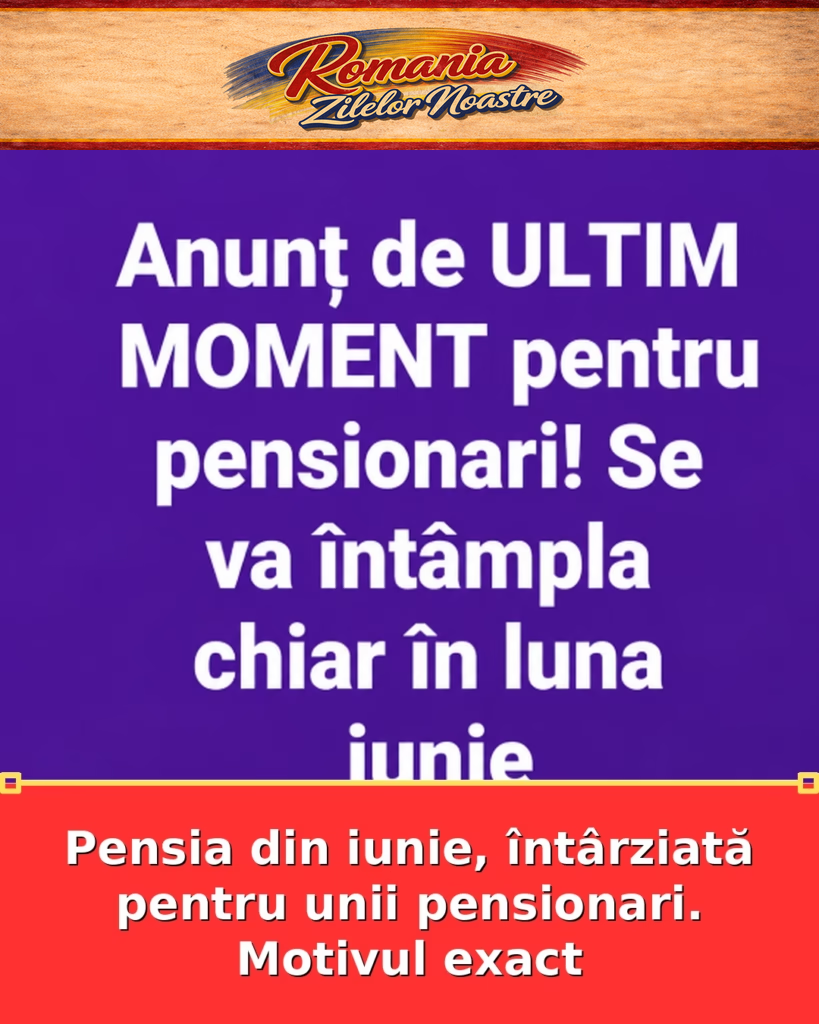 Pensia din iunie, întârziată pentru unii pensionari. Motivul exact