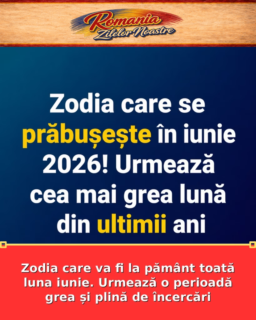 Zodia care va fi la pământ toată luna iunie. Urmează o perioadă grea și plină de încercări