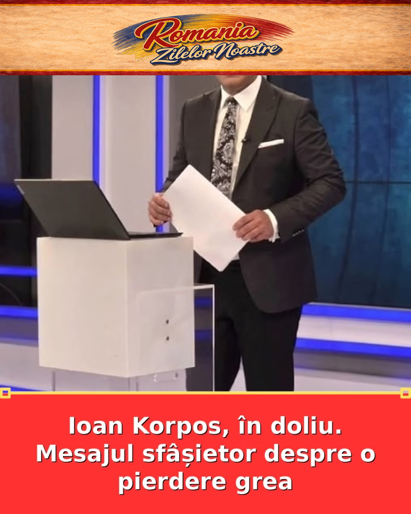 Ioan Korpos, în doliu. Mesajul sfâșietor despre o pierdere grea