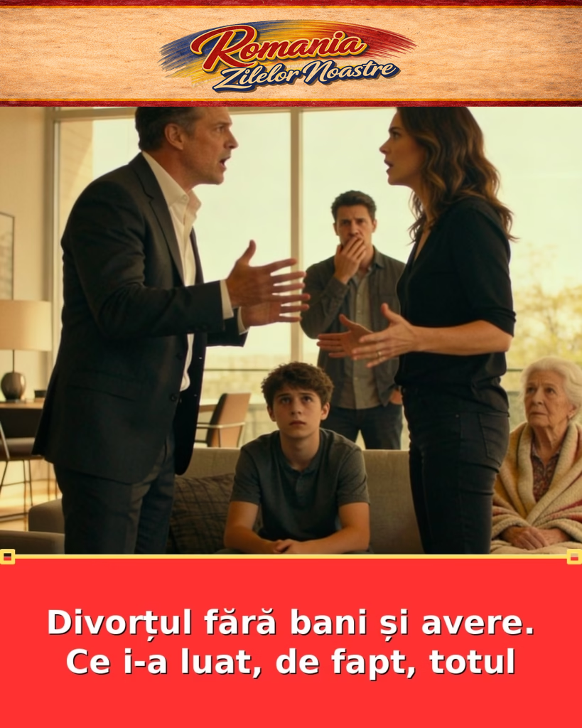 Divorțul fără bani și avere. Ce i-a luat, de fapt, totul