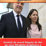 Sunteți de acord Regula de fier pe care Mirabela Grădinaru o impune fără excepție