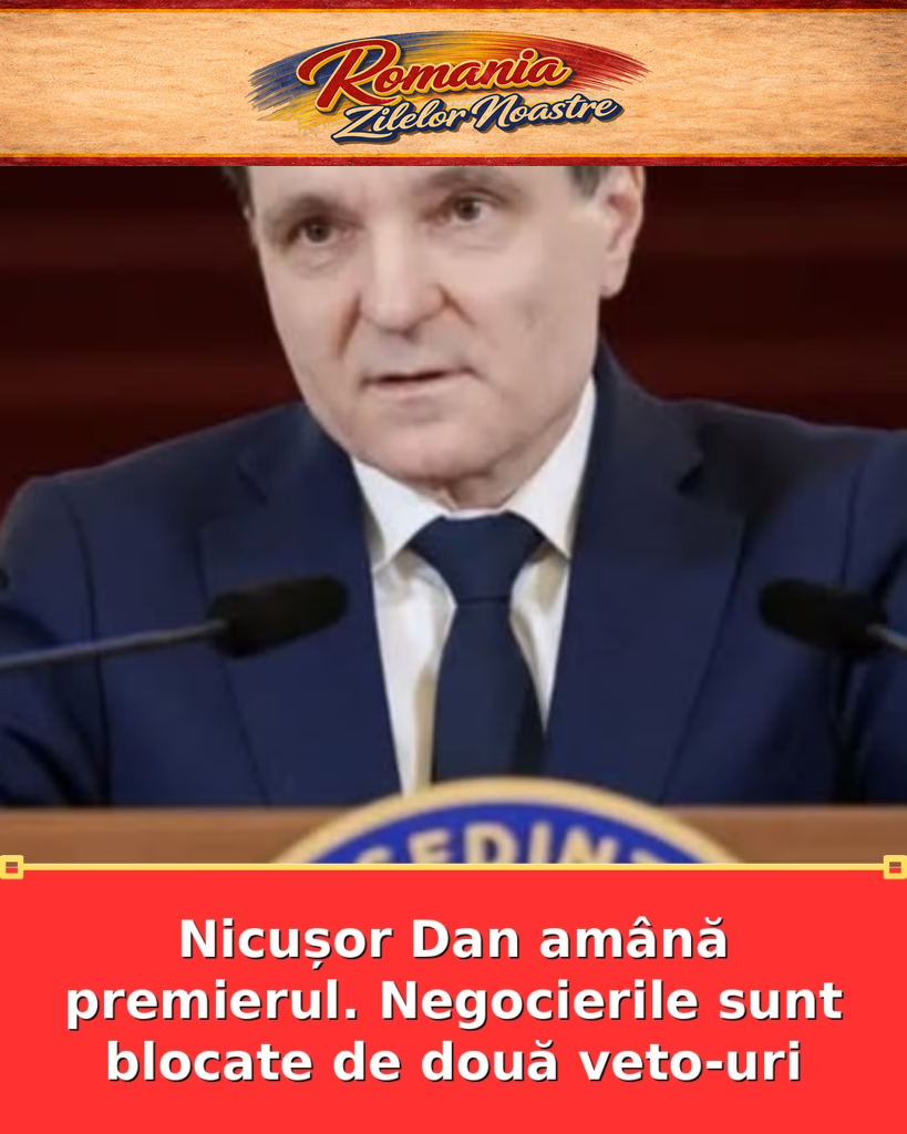 Nicușor Dan amână premierul. Negocierile sunt blocate de două veto-uri