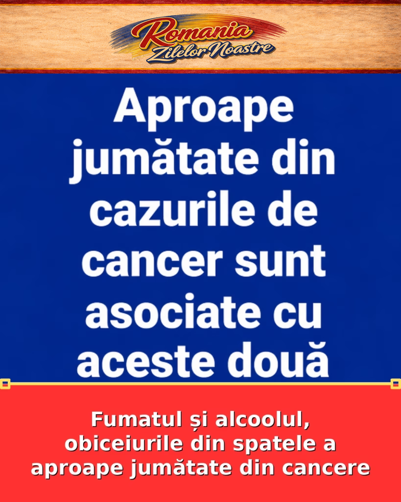 Fumatul și alcoolul, obiceiurile din spatele a aproape jumătate din cancere