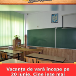 Vacanța de vară începe pe 20 iunie. Cine iese mai devreme din școală
