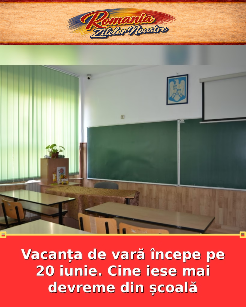 Vacanța de vară începe pe 20 iunie. Cine iese mai devreme din școală