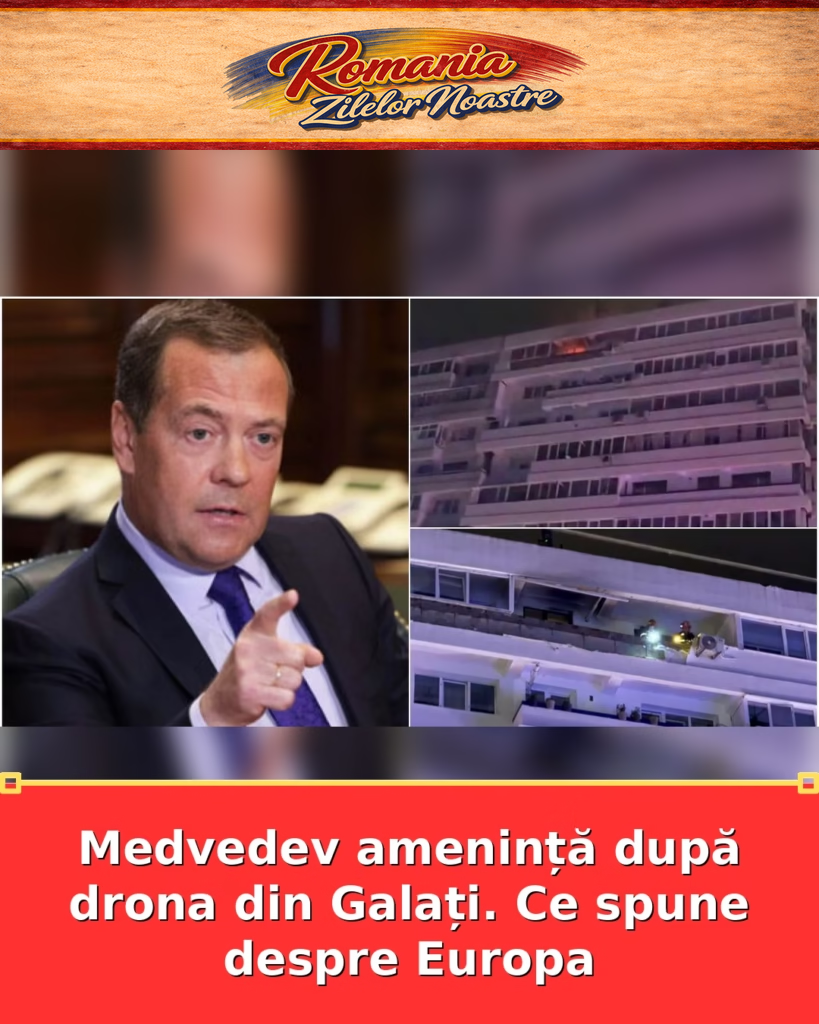 Medvedev amenință după drona din Galați. Ce spune despre Europa
