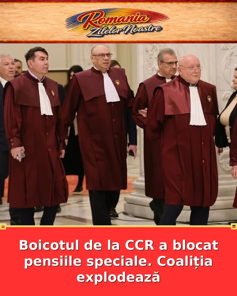 Boicotul de la CCR a blocat pensiile speciale. Coaliția explodează