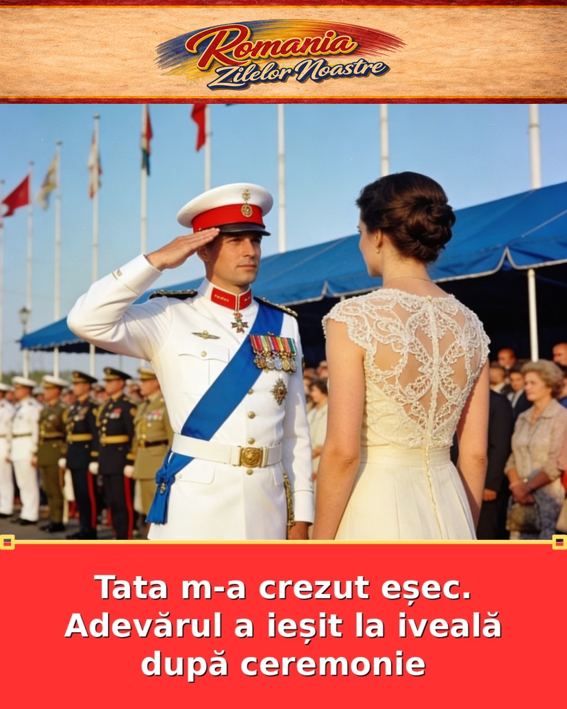 Tata m-a crezut eșec. Adevărul a ieșit la iveală după ceremonie